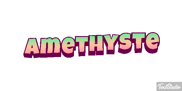 Améthyste Tekst effect
