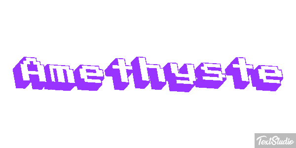 Améthyste Tekst effect