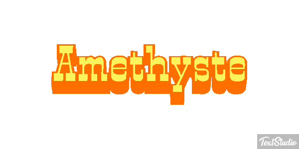Améthyste Tekst effect