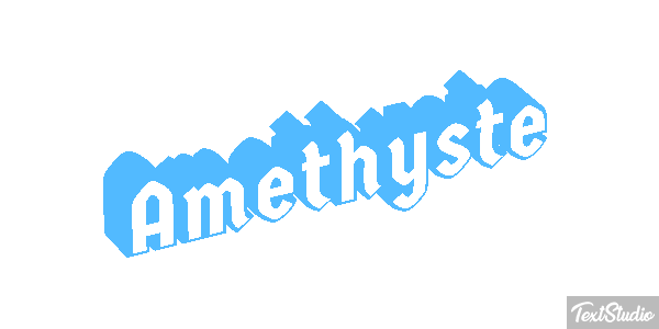 Améthyste Tekst effect