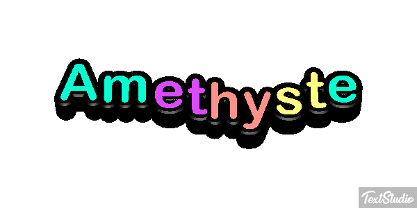 Améthyste Tekst effect