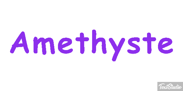 Améthyste Tekst effect