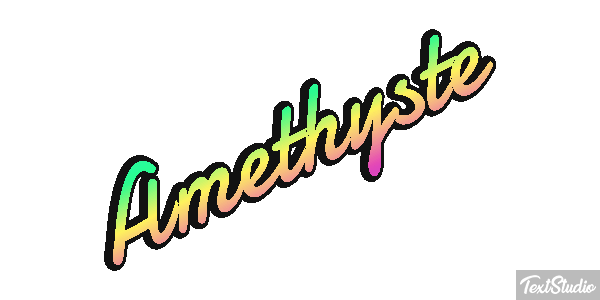 Améthyste Tekst effect