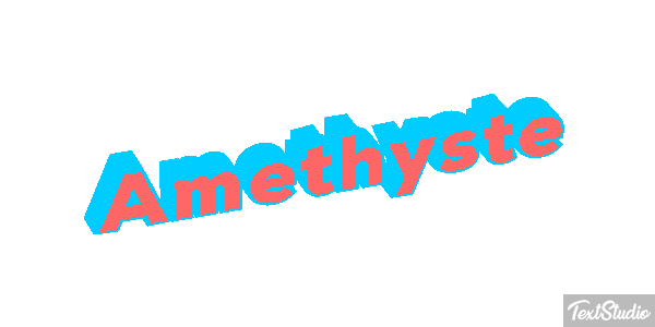 Améthyste Tekst effect