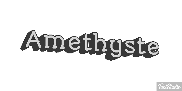Améthyste Tekst effect