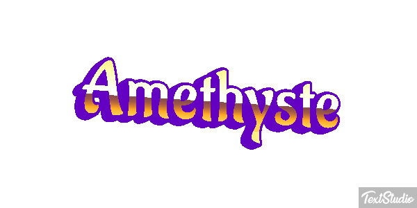 Améthyste Tekst effect