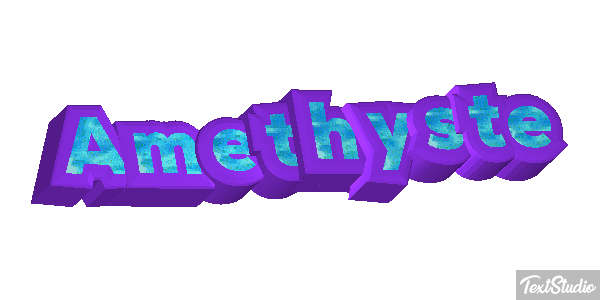 Améthyste Tekst effect