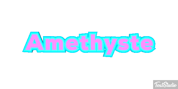 Améthyste Tekst effect