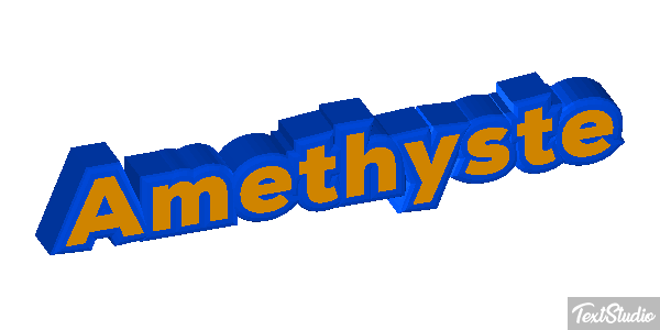 Améthyste Tekst effect