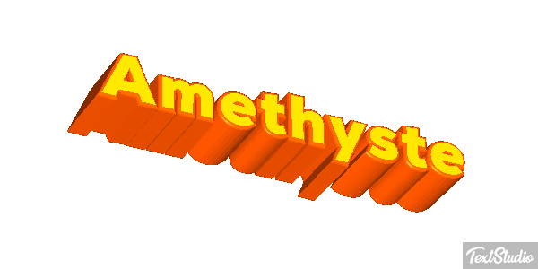 Améthyste Tekst effect