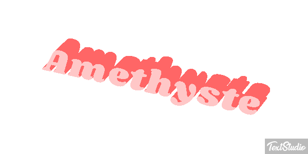 Améthyste Tekst effect