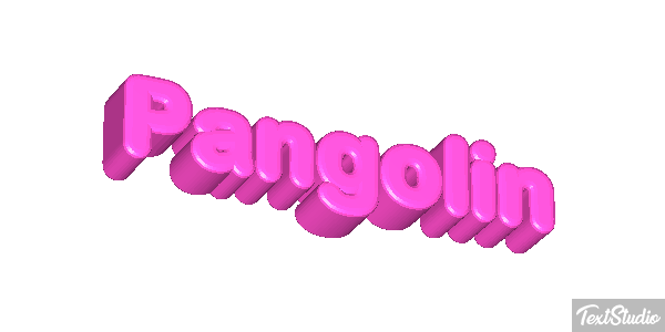 Pangolín Efecto de texto
