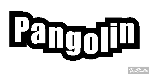 Pangolín Efecto de texto