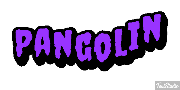 Pangolín Efecto de texto