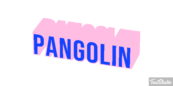 Pangolín Efecto de texto