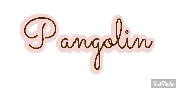 Pangolín Efecto de texto