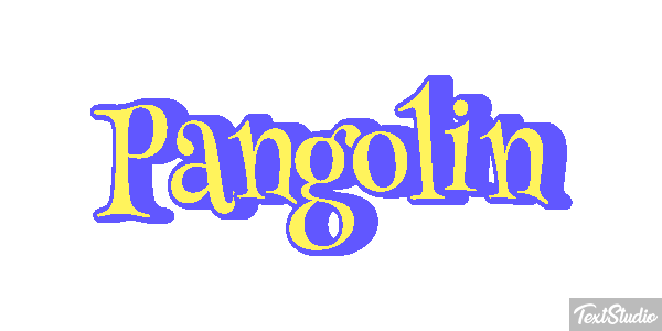 Pangolín Efecto de texto