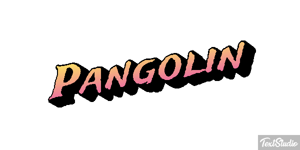 Pangolín Efecto de texto
