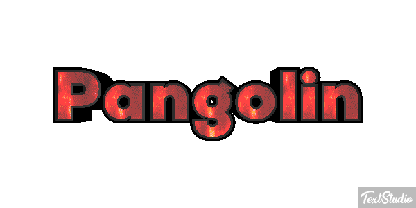 Pangolín Efecto de texto