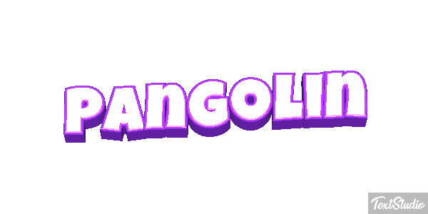 Pangolín Efecto de texto