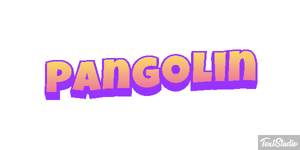 Pangolín Efecto de texto