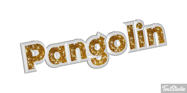 Pangolín Efecto de texto