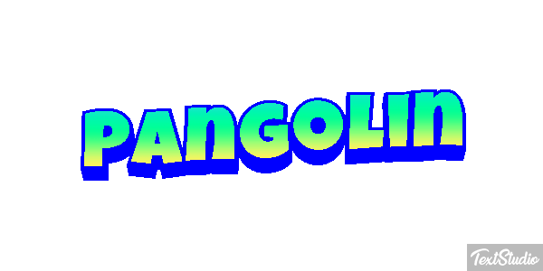 Pangolín Efecto de texto