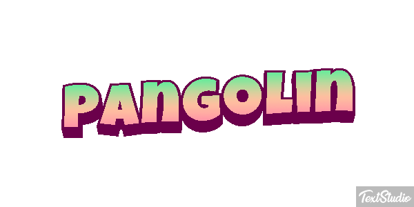 Pangolín Efecto de texto
