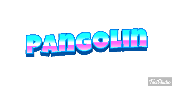Pangolín Efecto de texto