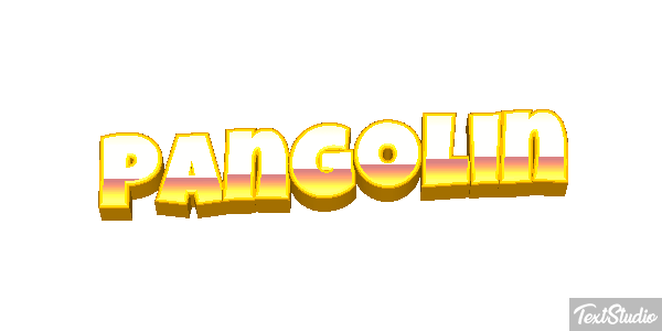 Pangolín Efecto de texto