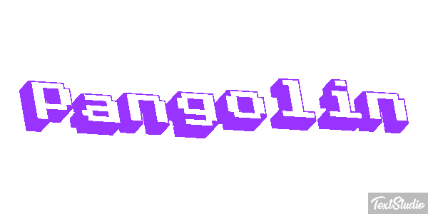 Pangolín Efecto de texto