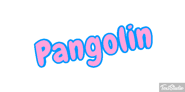 Pangolín Efecto de texto