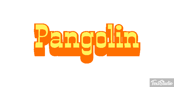 Pangolín Efecto de texto