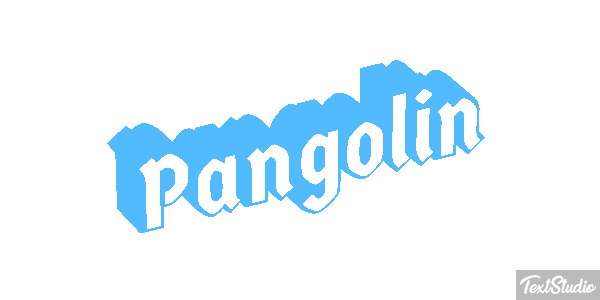 Pangolín Efecto de texto