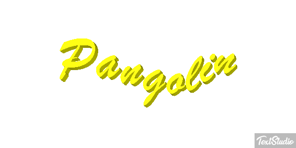 Pangolín Efecto de texto