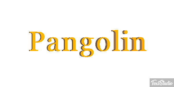 Pangolín Efecto de texto