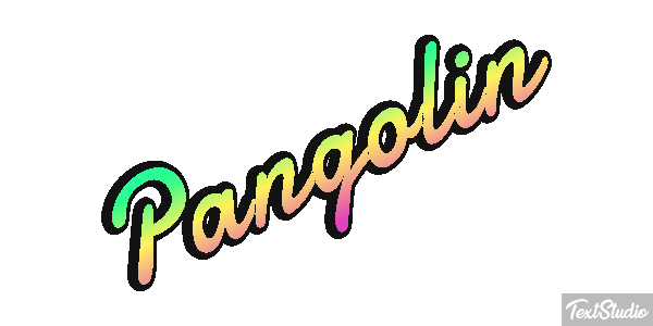 Pangolín Efecto de texto