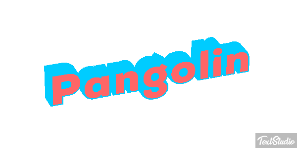 Pangolín Efecto de texto