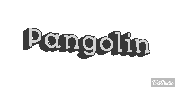 Pangolín Efecto de texto