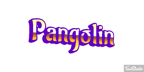 Pangolín Efecto de texto