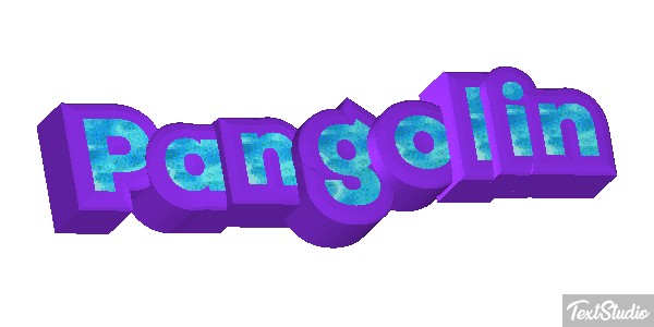 Pangolín Efecto de texto