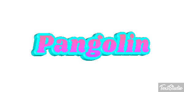 Pangolín Efecto de texto