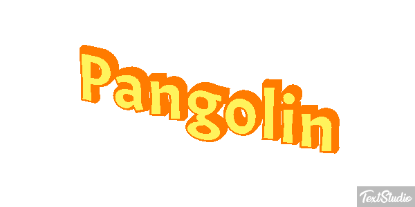 Pangolín Efecto de texto