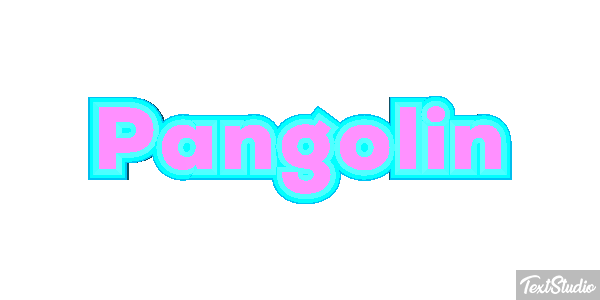 Pangolín Efecto de texto