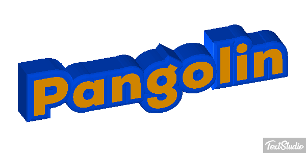 Pangolín Efecto de texto