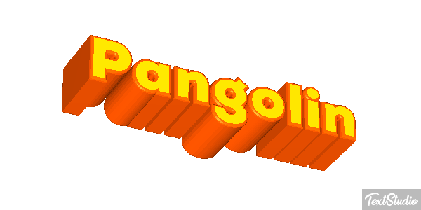 Pangolín Efecto de texto
