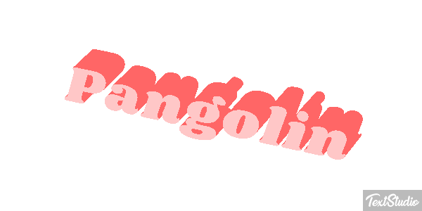 Pangolín Efecto de texto