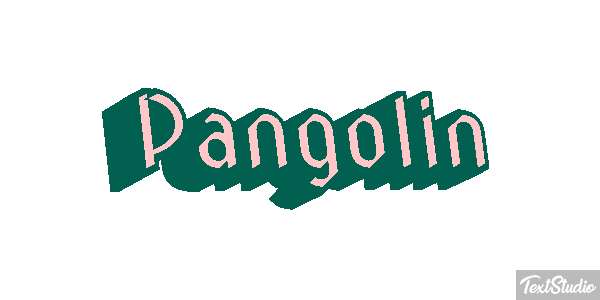 Pangolín Efecto de texto