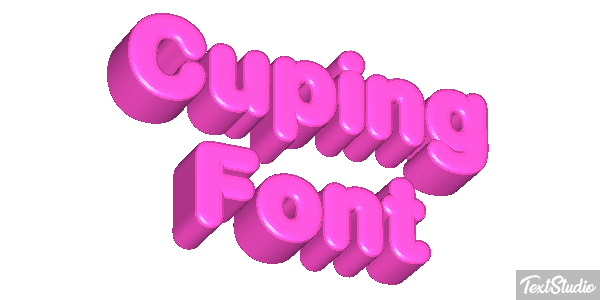 Cuping Font Text effect