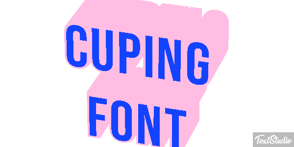 Cuping Font Text effect